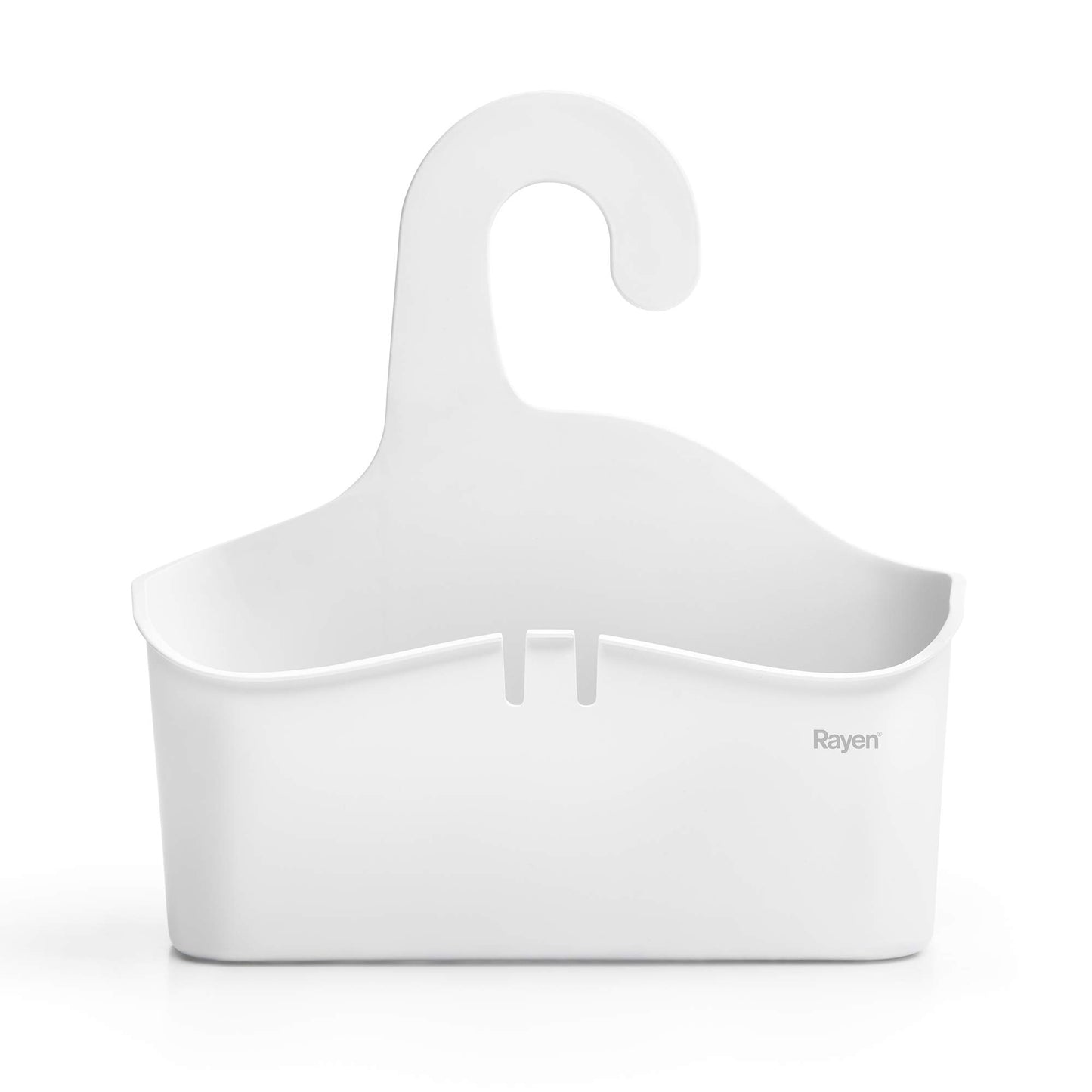 Rayen Hanging Shower Basket, White, Measurements: 28 x 8 x 28 cm (2001.01)