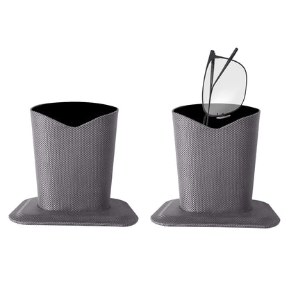Bohue 2 Pieces Eyeglasses Holder Oxford Cloth Glasses Holder Glasses Desktop Display Stand Protect Glasses Upright Stand for Home Office And School