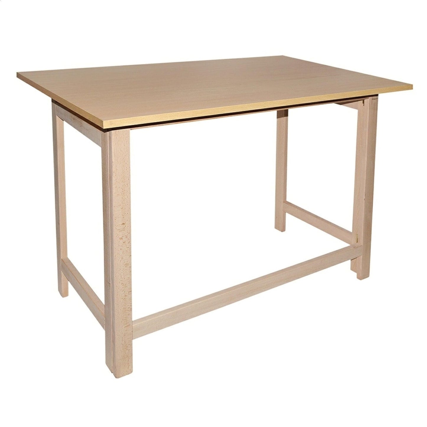 Mueblear 7015 Wooden Folding Table without Polish 100 x 60 x 75 cm