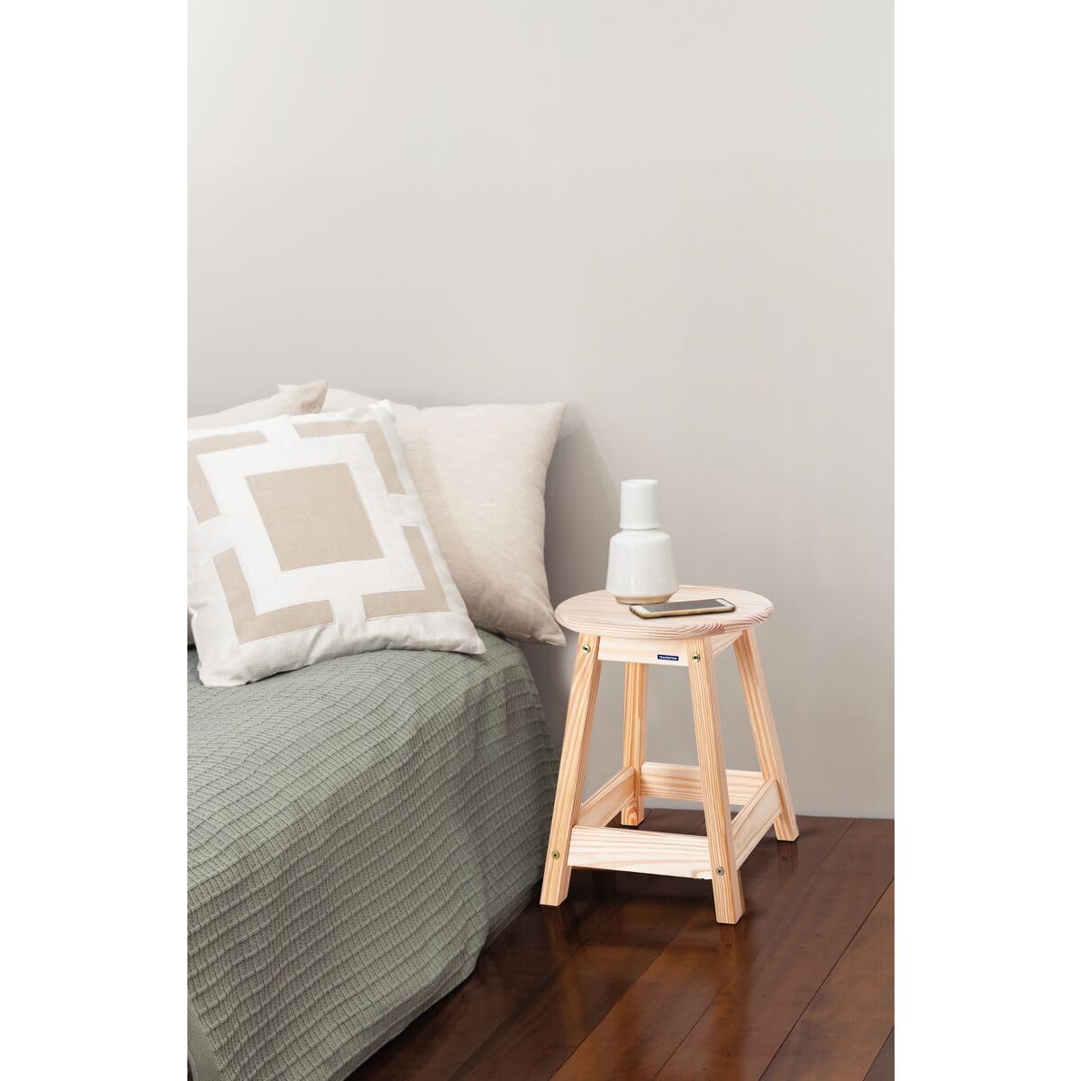 Tramontina Natural Pine Wood Stool Ø33 x 46.5cm