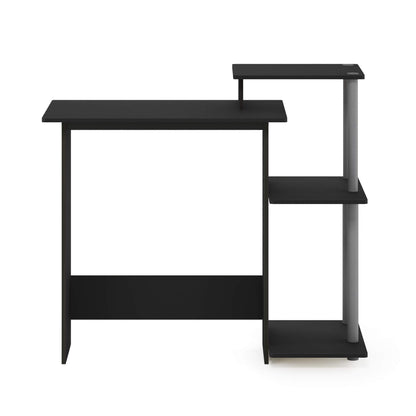 Furinno Efficient Home Laptop Notebook Computer Desk, Study Desk, Writing Desk, Black/Grey
