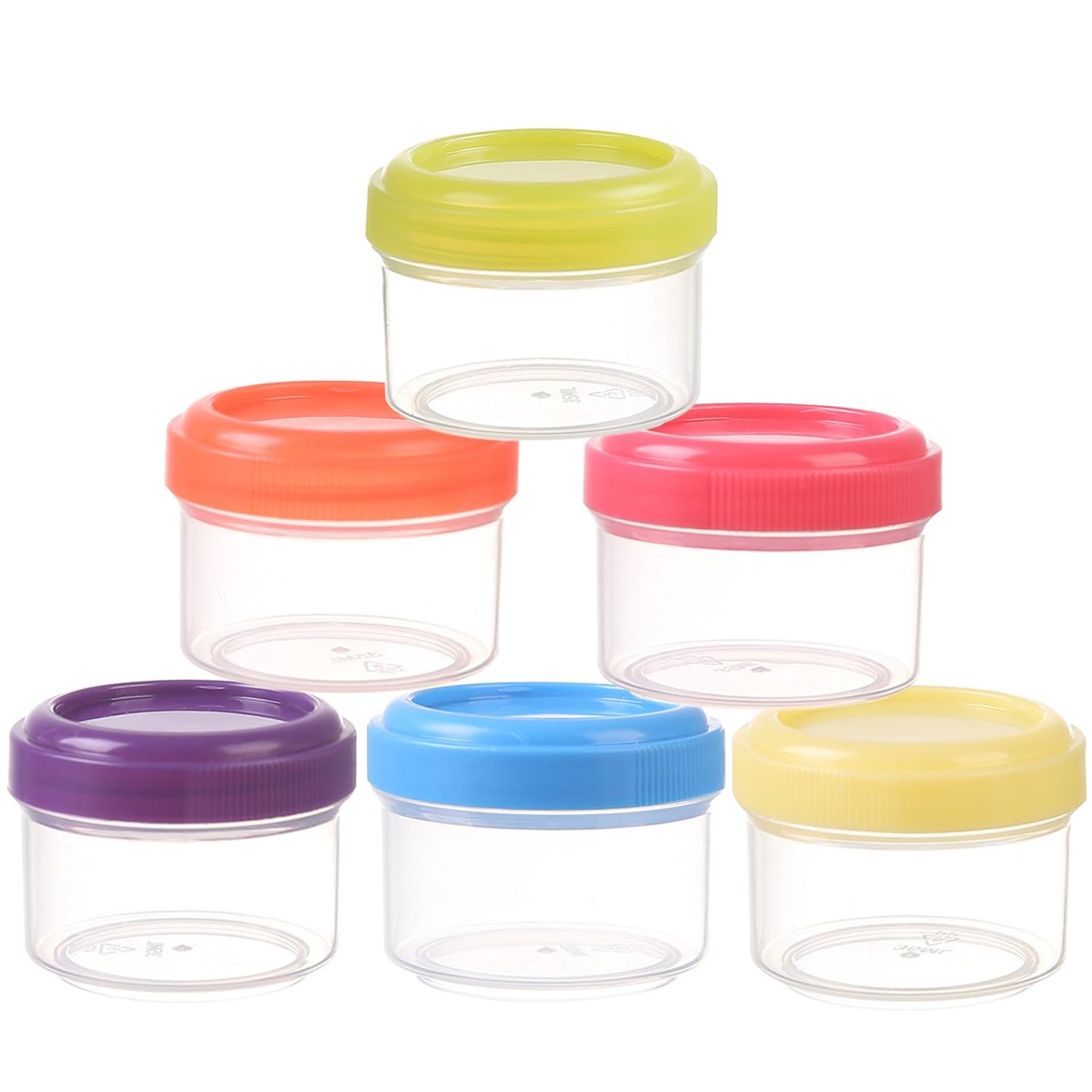 Nivalora 6PCS Mini Plastic Storage Containers with Lids – Small Clear Boxes for Beads, Crafts, Office Supplies – Stackable, Reusable
