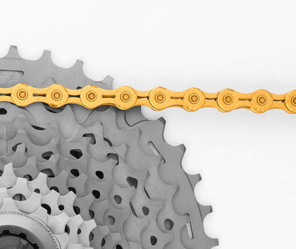 KMC Unisex's X10el Chain, Ti-N Gold, 114 Link