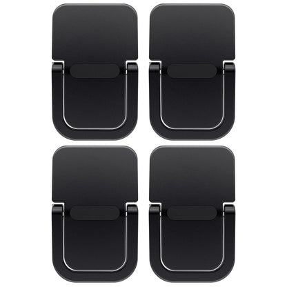 ZEACCT 4-Pack Portable Keyboard Riser, Self-Adhesive Mini Laptop Stand, Foldable & Invisible Adjustable Support for Desk or Laptop Black
