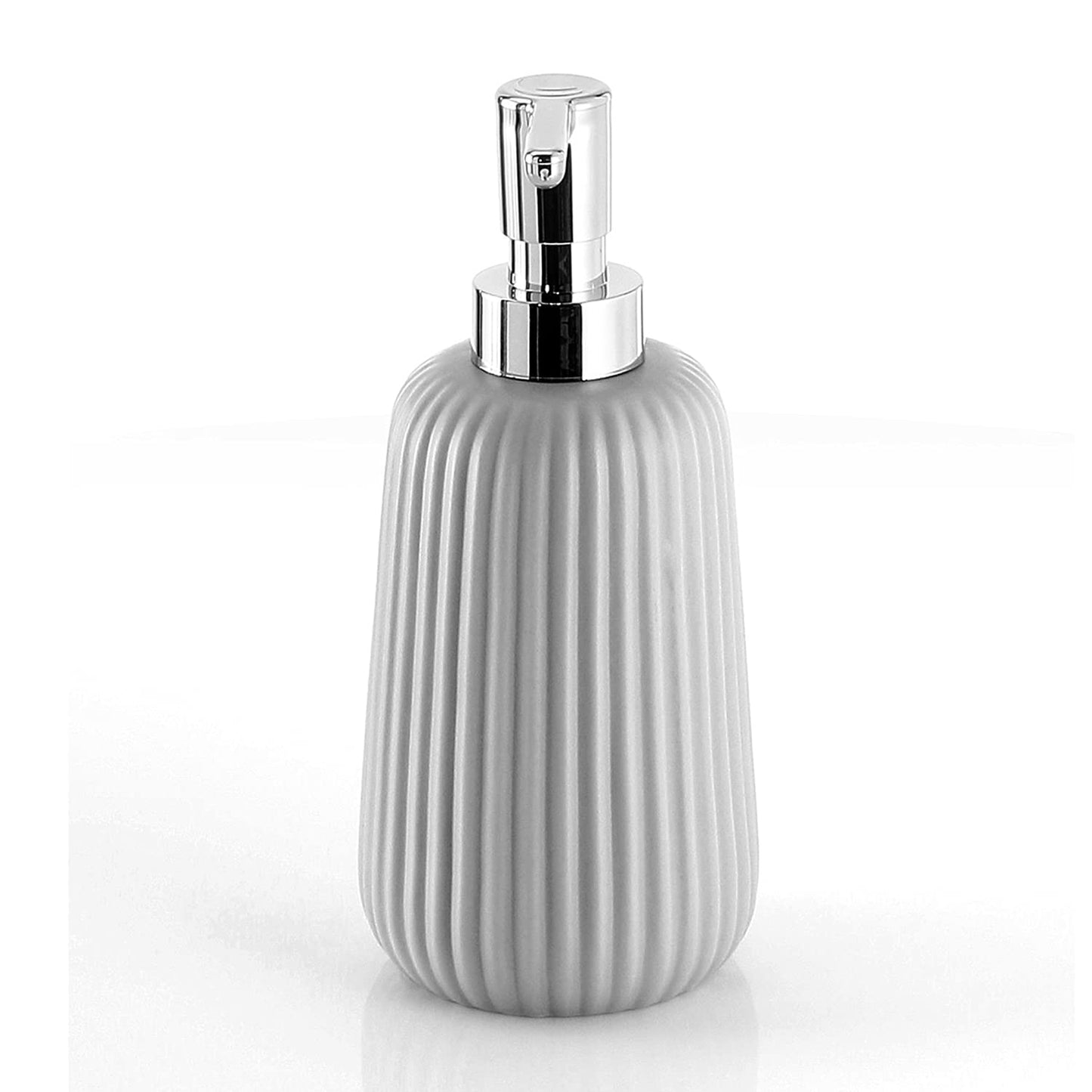 Gedy G-Marika Grey, Bathroom Soap Dispenser Made of Stainless Steel and Cromall, Measures 18 x 8 x 8 cm and Weight 0.35 kg, R&S Design