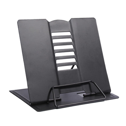 Book Stand, Multifunctional Metal Book Holder for Reading Black