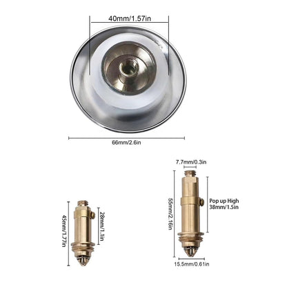 Pop Up Click Clack Plug 66mm Pop-up Stopper