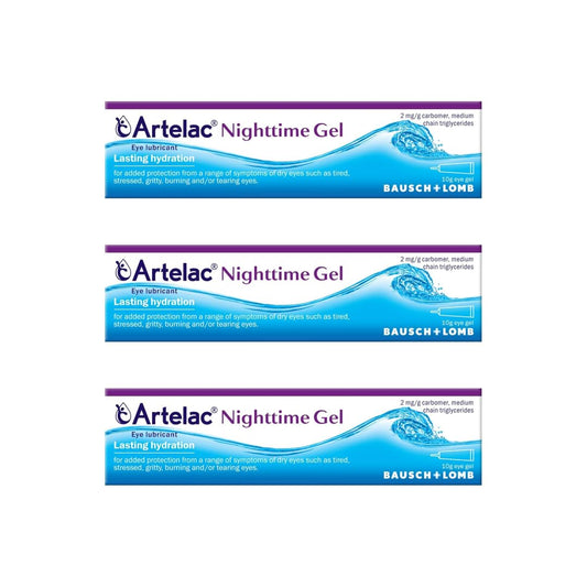 Artelac Nightime Gel 3 x 10g tubes BULK BUY