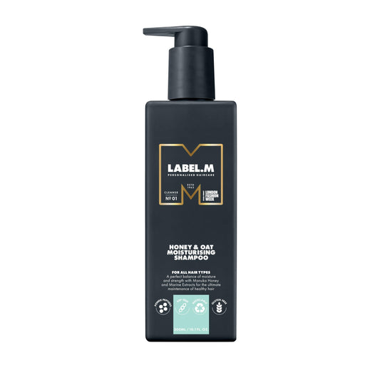 LABEL.M Honey & Oat Moisturising Shampoo 300ml ? With Recyclable Pump