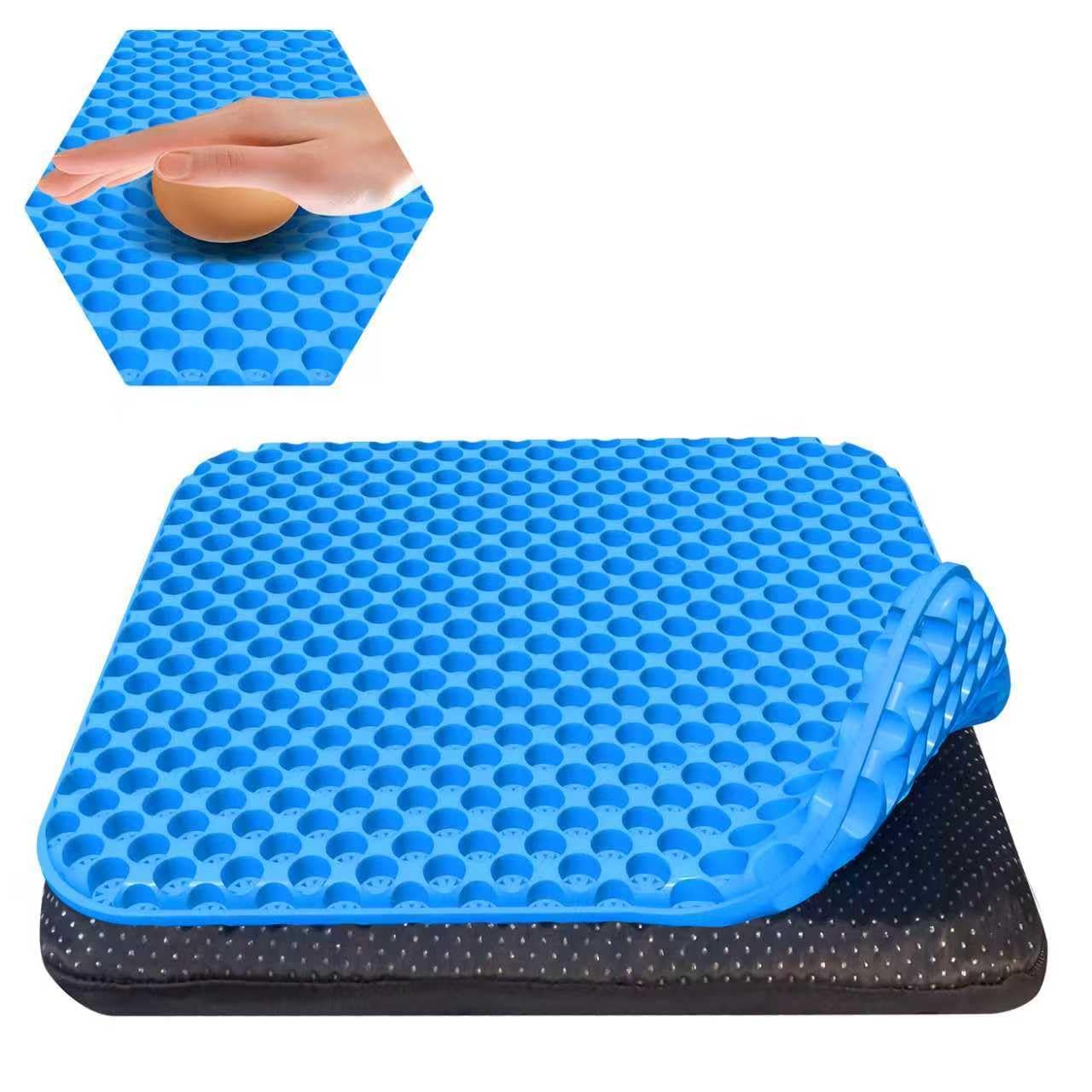 Juroof Gel Seat Cushion For Long Sitting With Non-Slip Covers,Soft & Breathable For Chair,Gaming,Car,Office,Desk Chair and Wheelchair,Office Pads