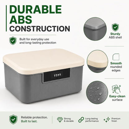 Lockable Storage Box with Combination Code Medicine Box Medicine Organiser
