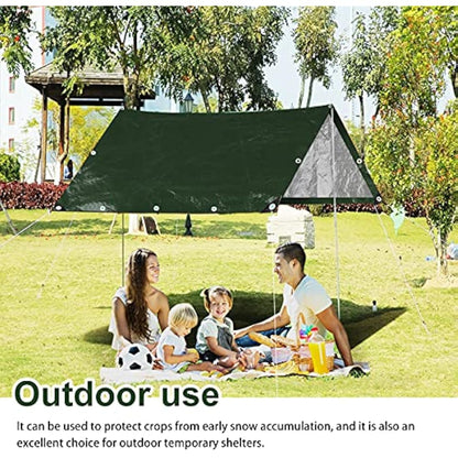 Onarway Tarpaulin Waterproof Heavy Duty 3m x 5m 105GSM Tarp Sheet Cover with Reinforced Grommets, Multipurpose For Outdoor Use