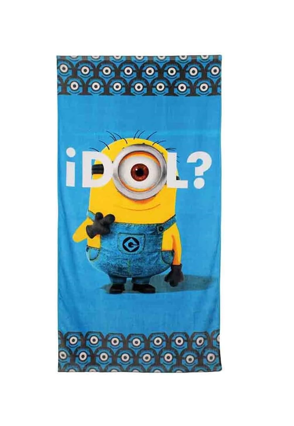 Minions Boy's Beach Towel - Blue - One Size