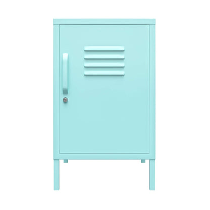DHP Furniture Cache Metal Locker End Table Mint