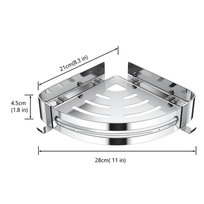 Shower Corner Shelf, Shower Caddy 304 Stainless steel, Bathroom Shelves Thickened