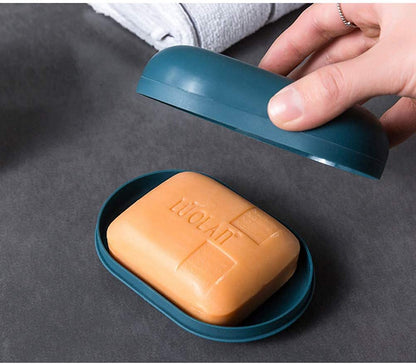 Soap Dish with Lid - Leakproof Travel Soap Case - 2PCS