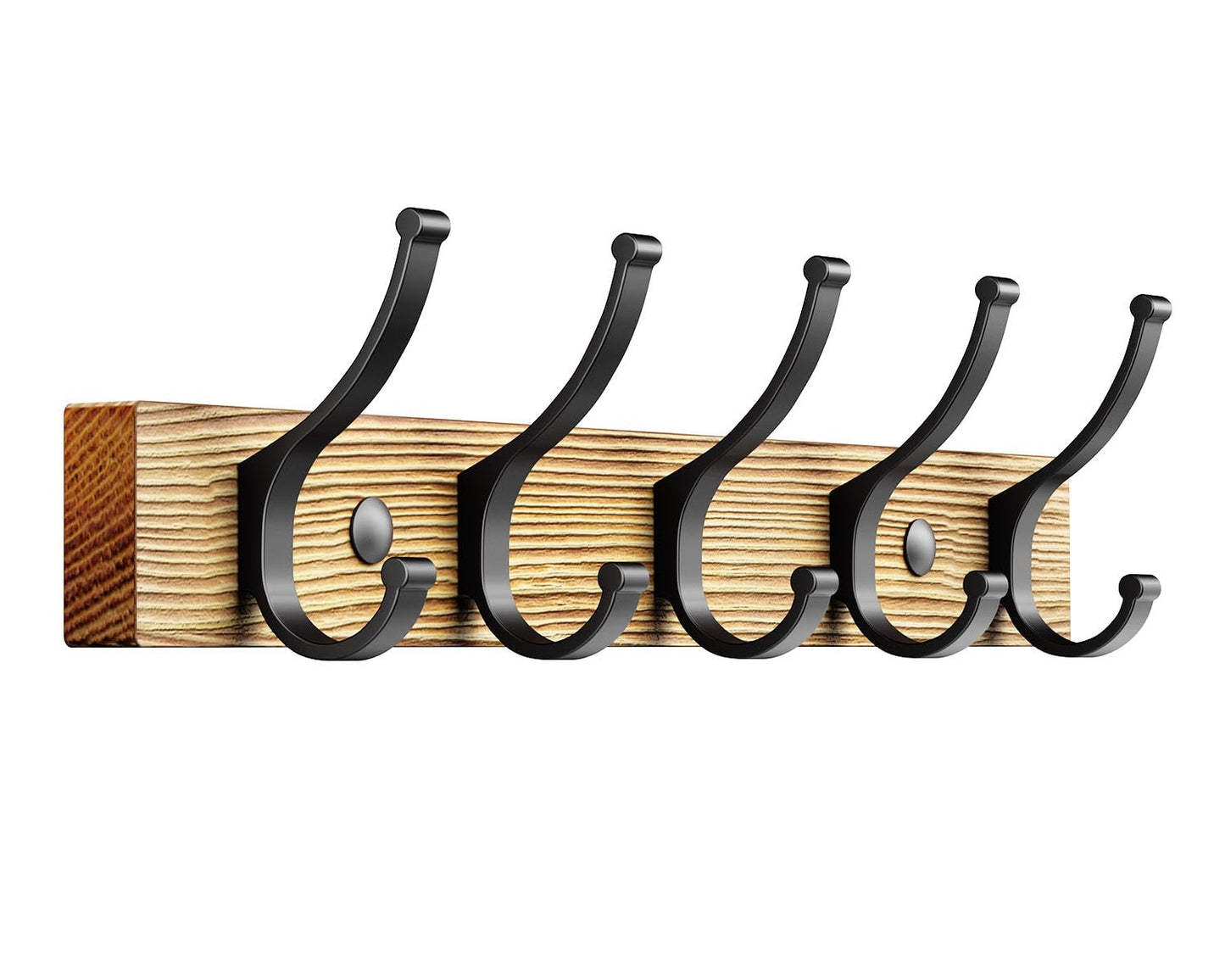 Optish Coat Hooks Wall Mounted, Heavy Duty Coat Hooks for Wall Wooden Coat Rack Wall Mounted for Entryway, Bathroom