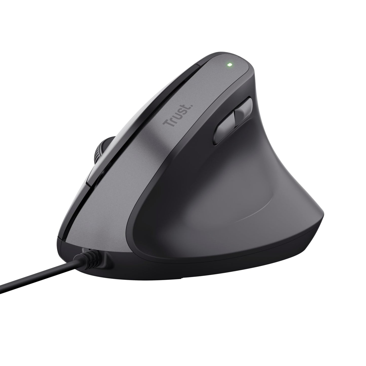 Trust Yuno Ergonomic Mouse, Wired Vertical Mouse for Right-Handed User with 1,5m USB Cable, Adjustable DPI (800-2400), Optical Sensor, 6 Buttons, 60%
