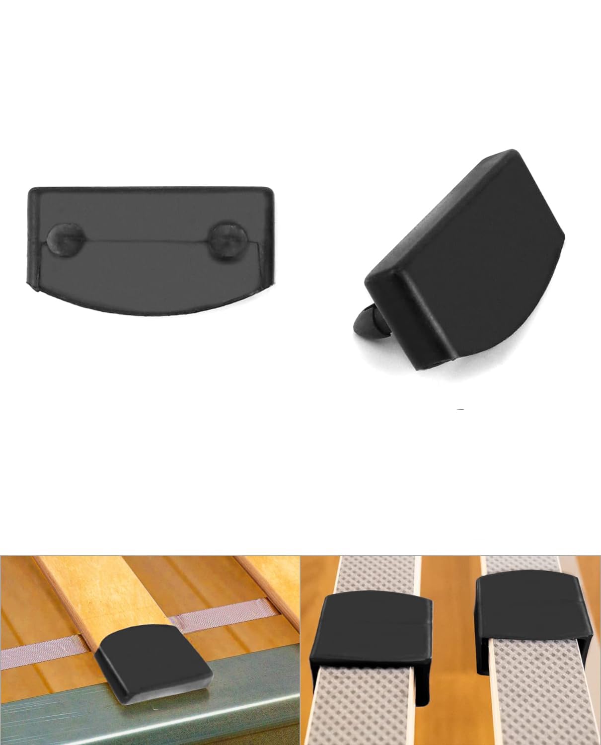 zalati Bed Slat Caps 20pcs Bed Slat Holders for Single, Double and King Size Beds - 10 * 55 mm inner, S