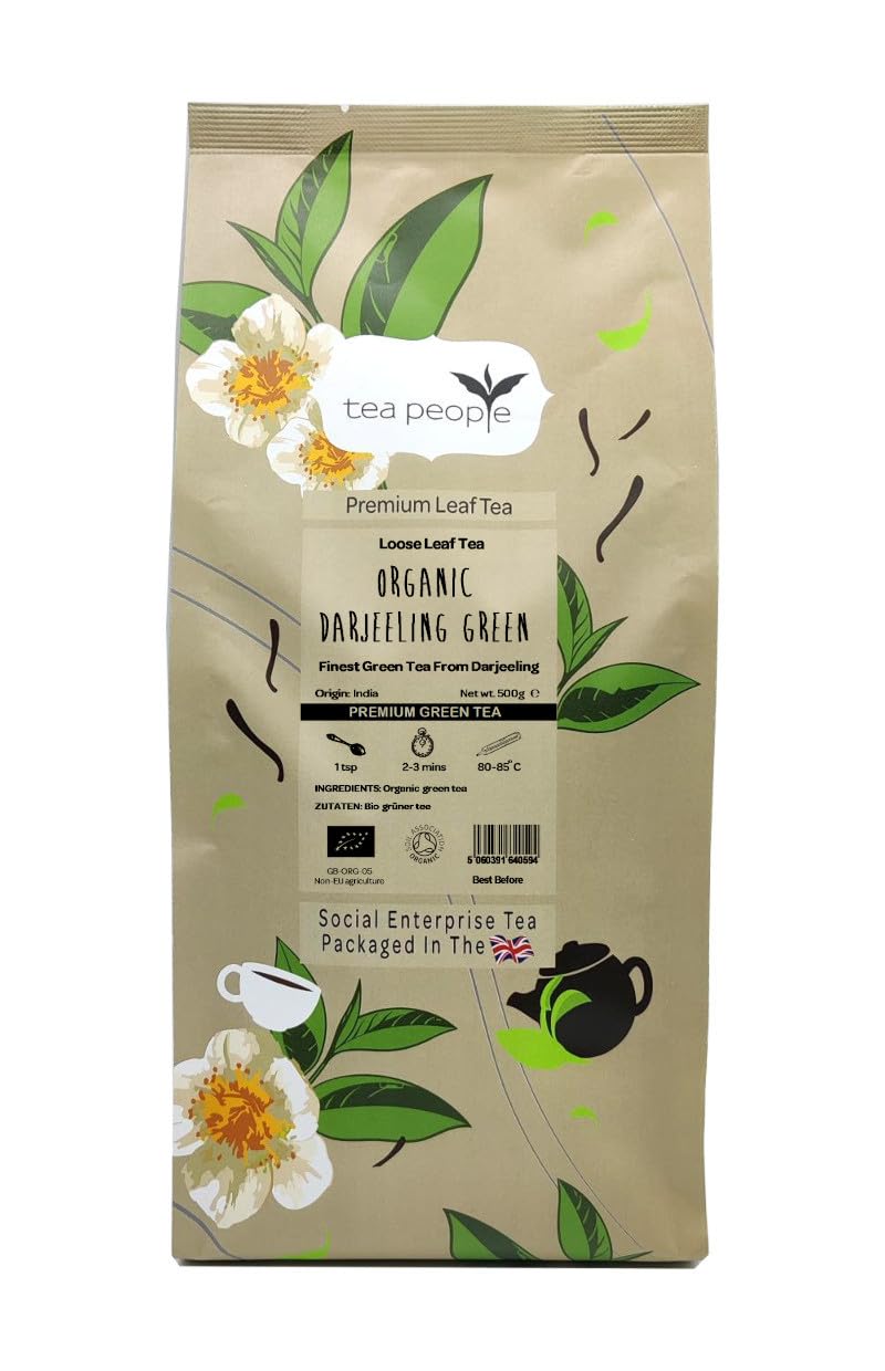 Tea People Organic Darjeeling Green - 500g Small Catering Pack