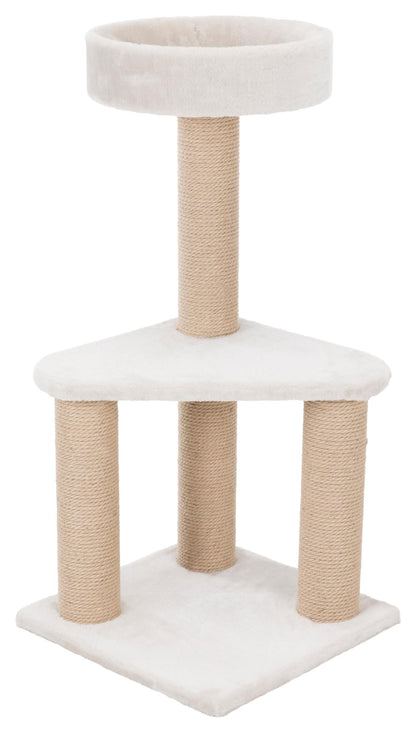 TRIXIE Cat Tree Ivan 32.3 in light grey ? multi-level cat scratching post with cosy lounging areas and robust scratching surfaces, comfortable &
