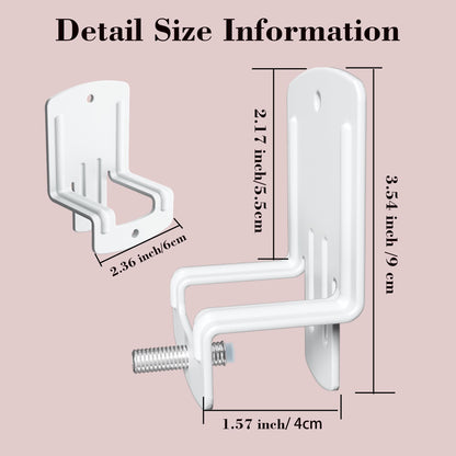 BetLight Unique Anti-Slip Mattress Gaskets, 6 Pieces, White Metal, Secure Mattress in Place Bracket
