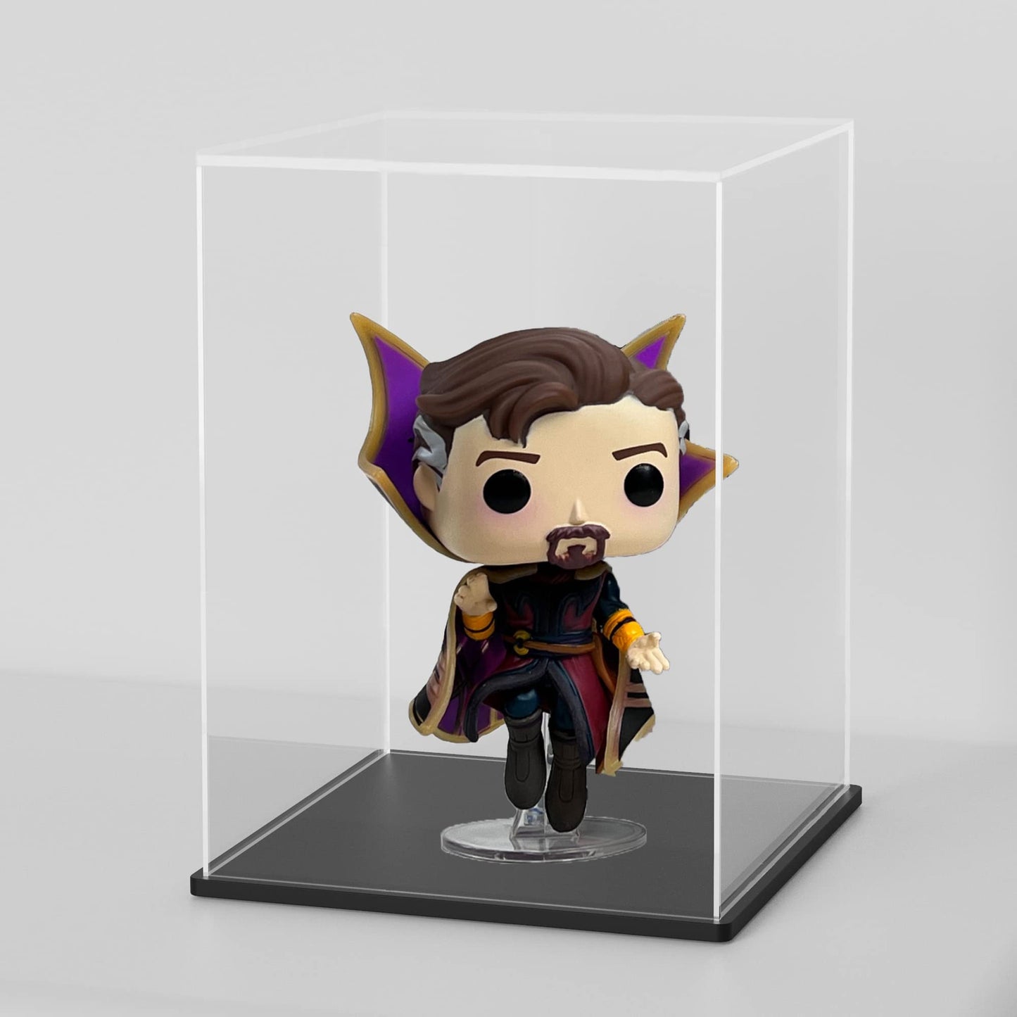 HOPEME Fully Assembled Acrylic Display Case, Clear Acrylic Protector Compatible with Funko POP! 4 Inch Vinyl Figures