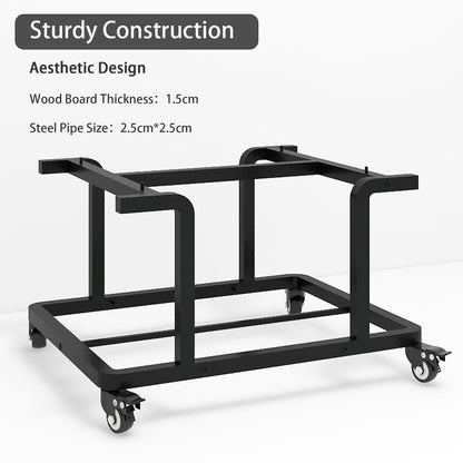PUNCIA 2-Tier Laser Printer Stand with Storage Shelf Movable Copier Stand