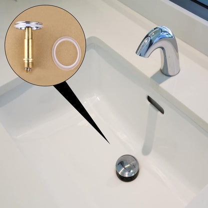 2PCS Clear Sink Plug Seal Rings for 31mm and 39mm Drains, Rubber O-ring