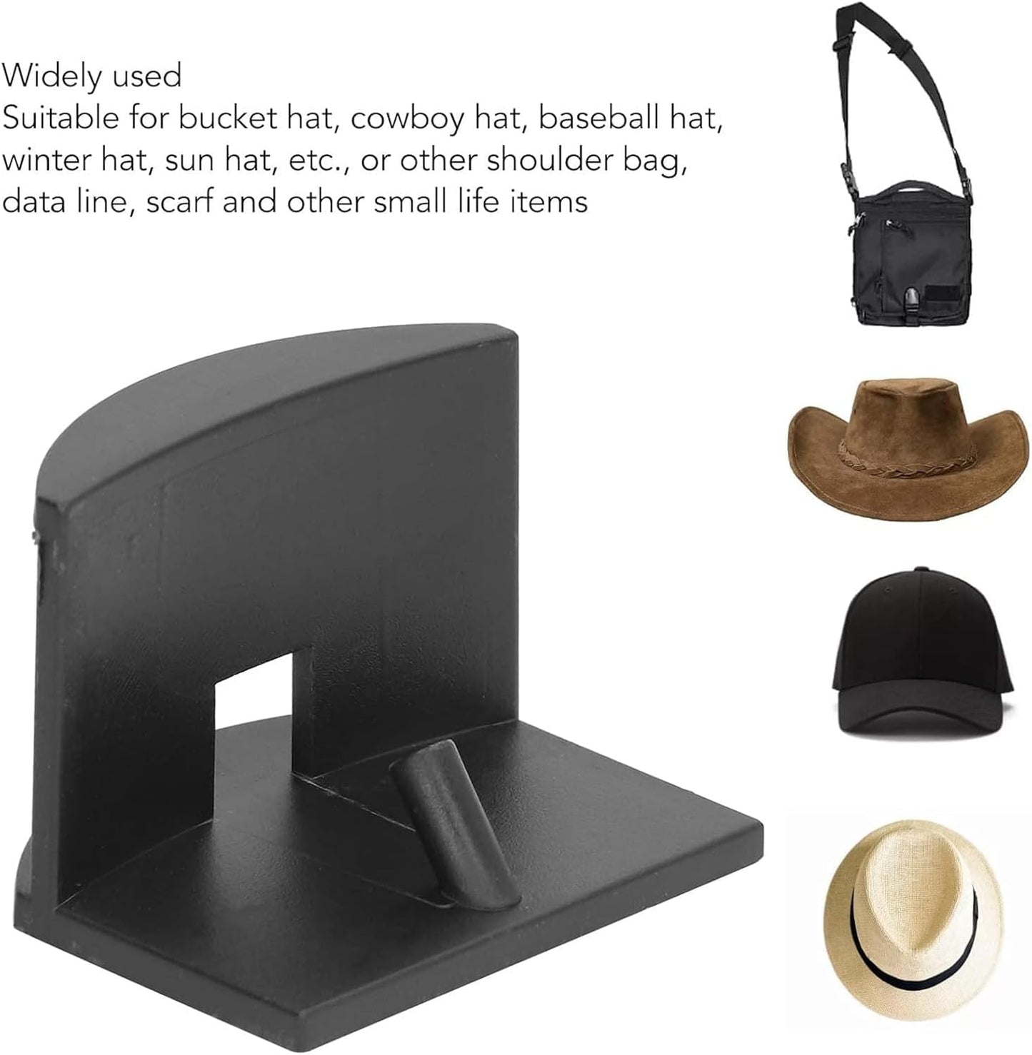 10 Pcs Hat Rack,Hat Hooks for Wall Strong Hats Storage Baseball Cap Stand