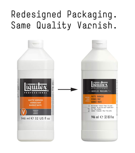 Liquitex Professional Matte Varnish, 946 ml,beige