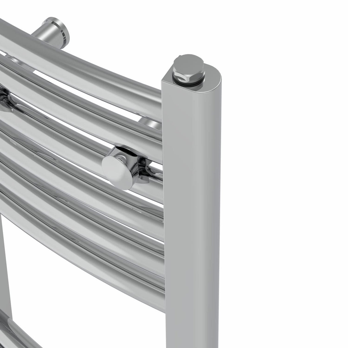 NRG Chrome Heated Towel Rail Curved Designer Bathroom Radiator - 1800×300mm