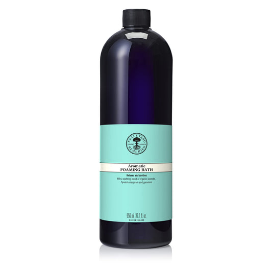 Neal's Yard Remedies Aromatic Foaming Bath | Helps the Mind & Body - Relax & Unwind | 950ml , Packaging may vary