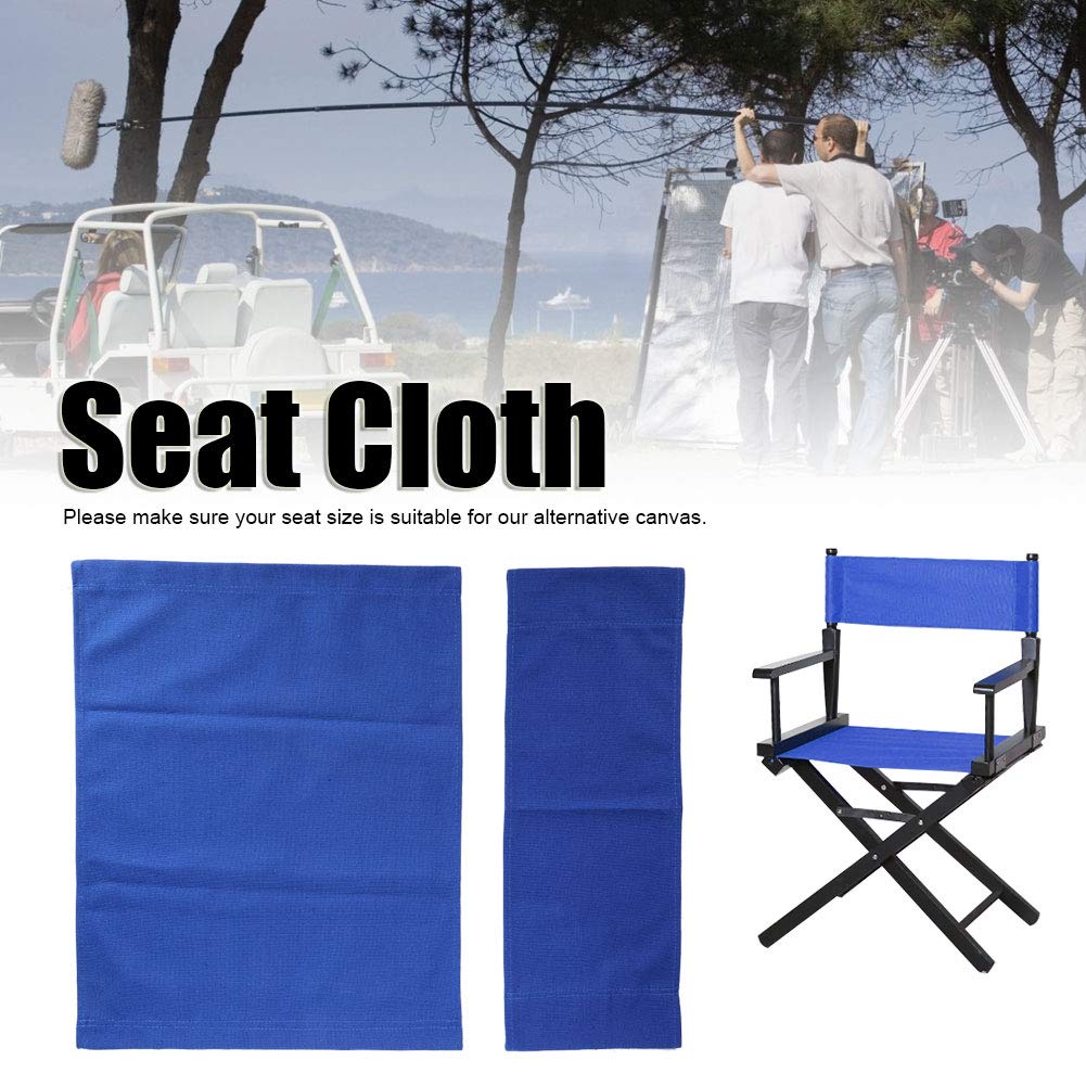 HAOHIZE Directors Chair Canvas Replacement, 1 Set Director Chair Canvas Replacement Seat Cloth with Wooden Stick Movie Chair Replacement Canvas Seat