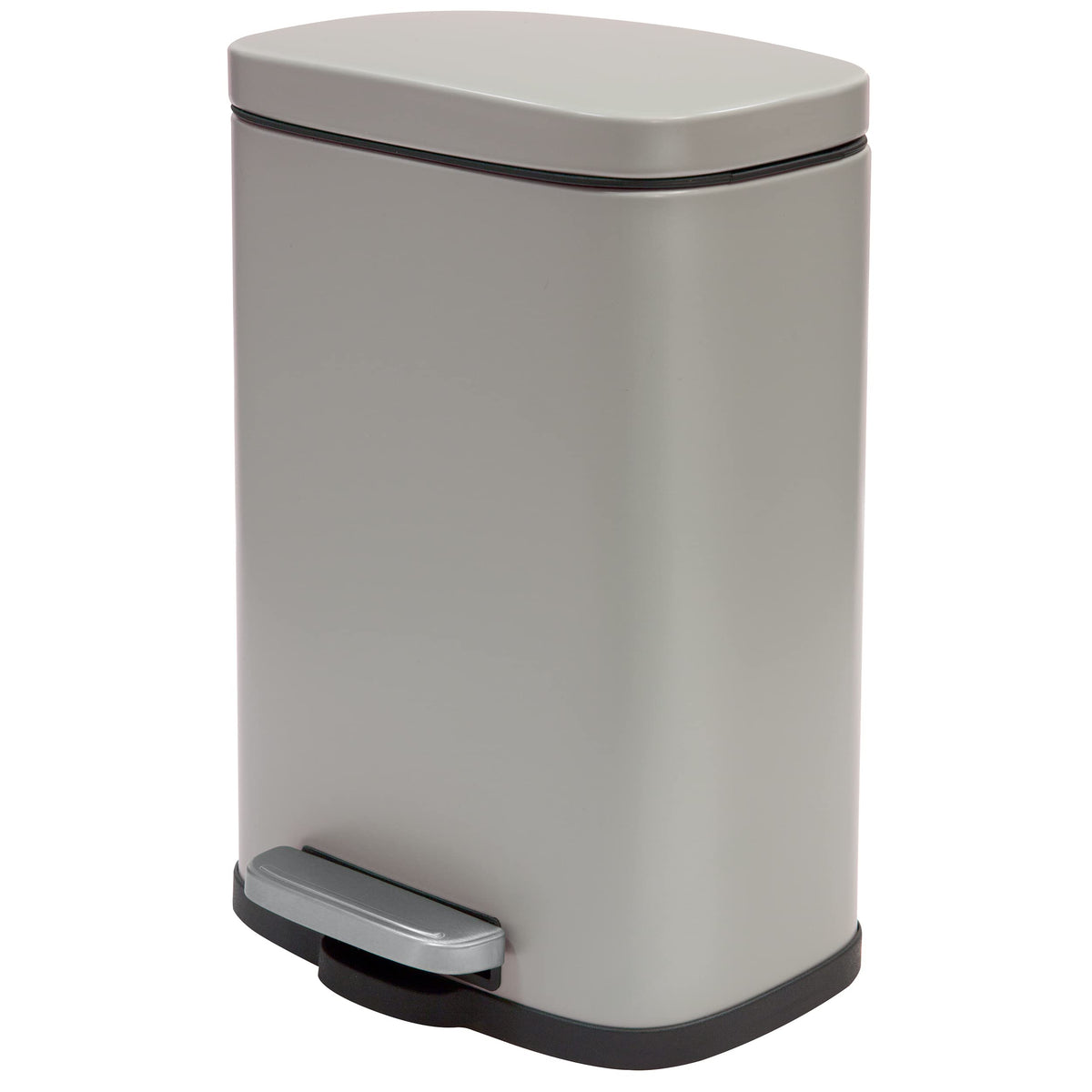 Spirella Akira Collection Pedal Bin 21.4 x 17.6 x 30 cm 5 Litres, Steel, Beige, 21.4 x 17.6 x 30 cm