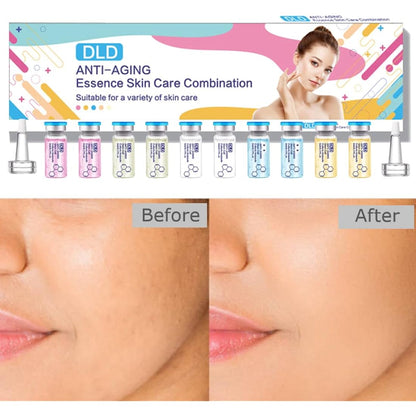 Hyaluronic Acid Serum Anti-Aging Serum Ampoule Set for Micro-needling Skin Spa Treatment - 10 Bottles Starter Kit