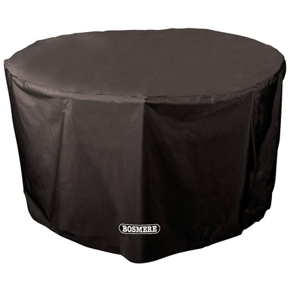 Bosmere Protector 6000 | Circular Table Cover | D 128cm H 71cm | 100% Waterproof, UV Protected, Heavy Duty 600D | 6 Year Guarantee | D545, Black