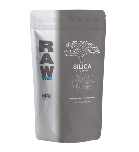 RAW Silica 8oz - High-Purity Plant Supplement for Stronger Growth and Stress Resistance - Essential Silicon Nutrient for Hydroponics, Soil, and Coco