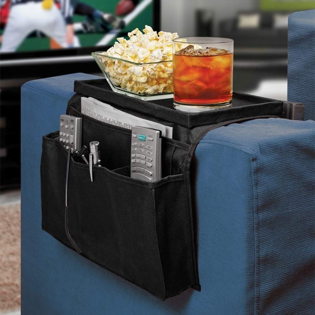 FakeFace Sofa Armchair Couch Caddy Arm Rest Organiser TV Remote Control Cup Holder Sofa Tray Caddy Couch Chairs Storage Arm Tidy Armrest Organizer