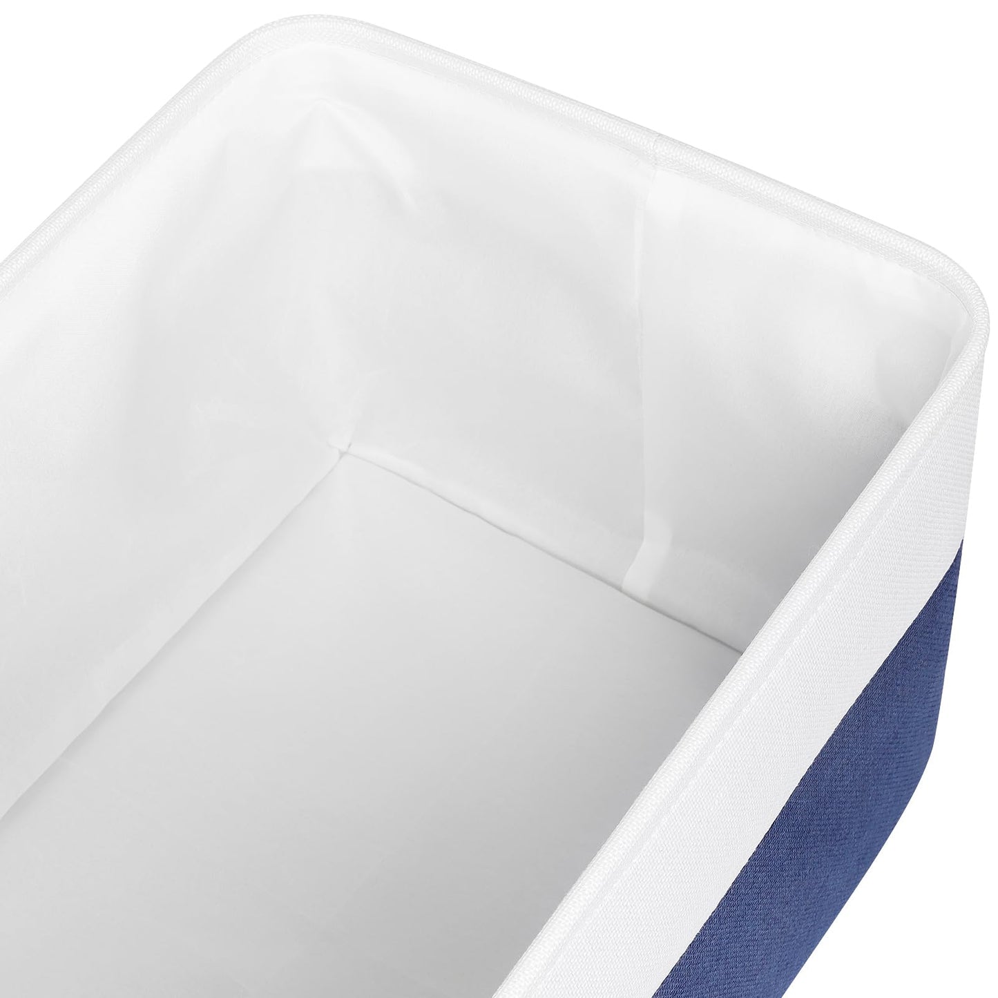 Syeeiex Large Storage Baskets for Shelves with Leather Handle,