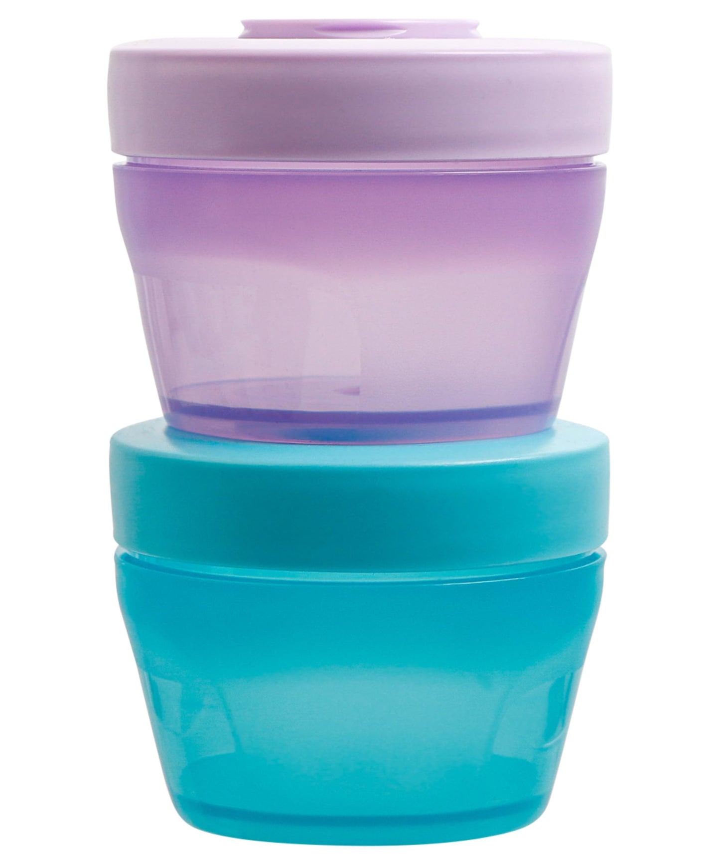 Décor Go Click & Stack Snack Tubs, 2 Pack Leakproof Food Storage Containers, Snack Tubs for Adults and Kids, Freezer & Microwave Safe