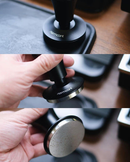 Normcore 51mm Espresso Tamper - Spring-Loaded Tamper  Barista Tools - Barista Coffee Tamper with Anodized Aluminum Tamper Stand Holder  Stainless