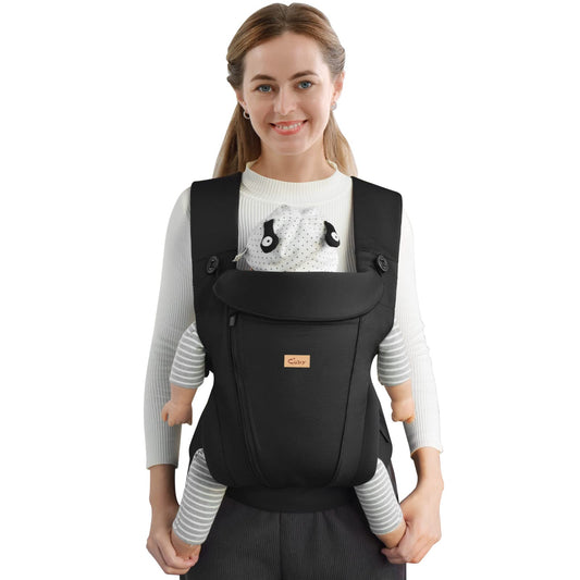 CUBY Baby Carriers for Newborn, Structured Zippers Toddler Baby Carrier, Breathable Baby Holder Belt, Facing & Back Baby Carriers from Newborn,