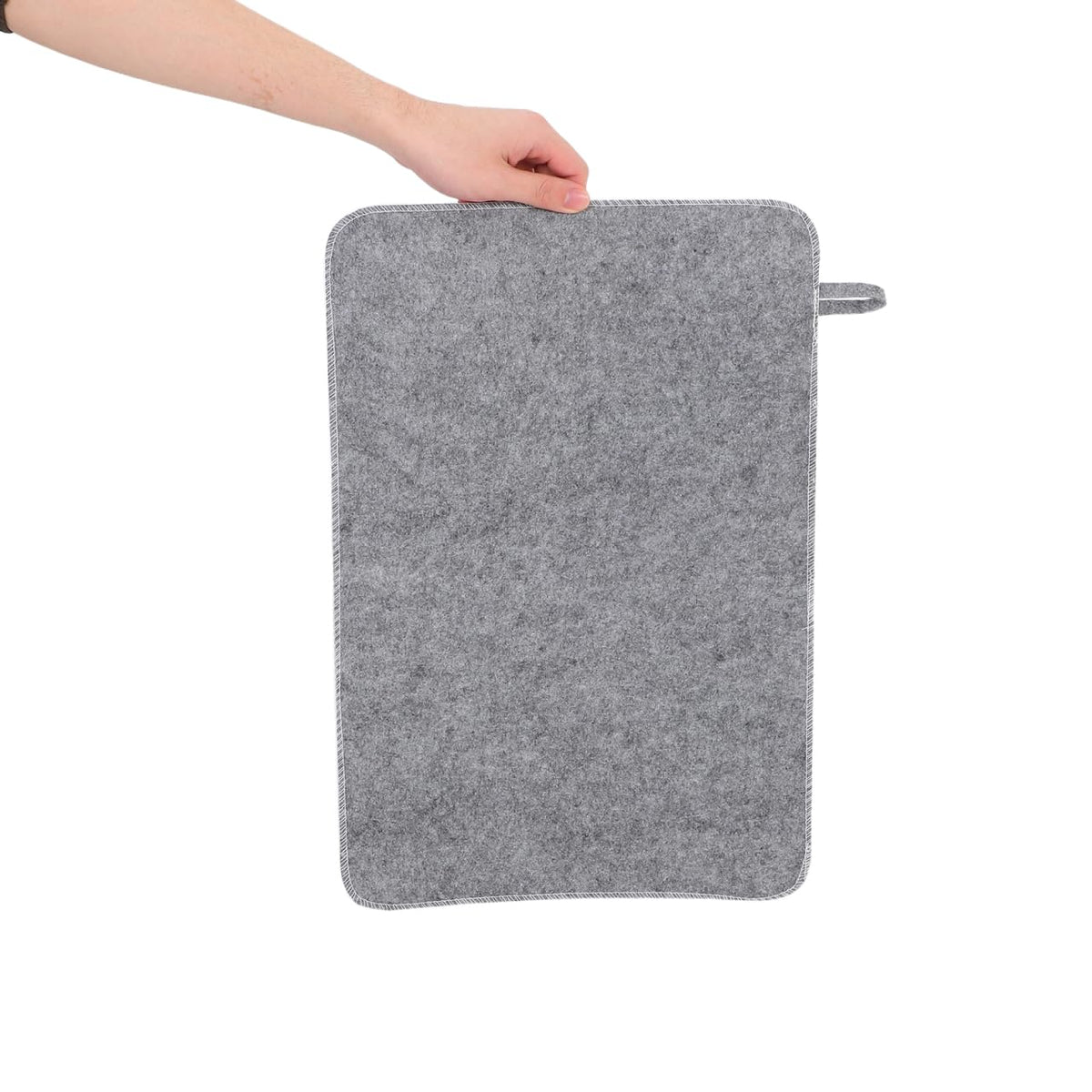 PERSELOSO 2pcs Felt Sauna Seat Cushion Absorbent Sweat Mat for Steam Room Bench Pad Heat Insulating Lightweight Breathable Sauna Supply in Grey