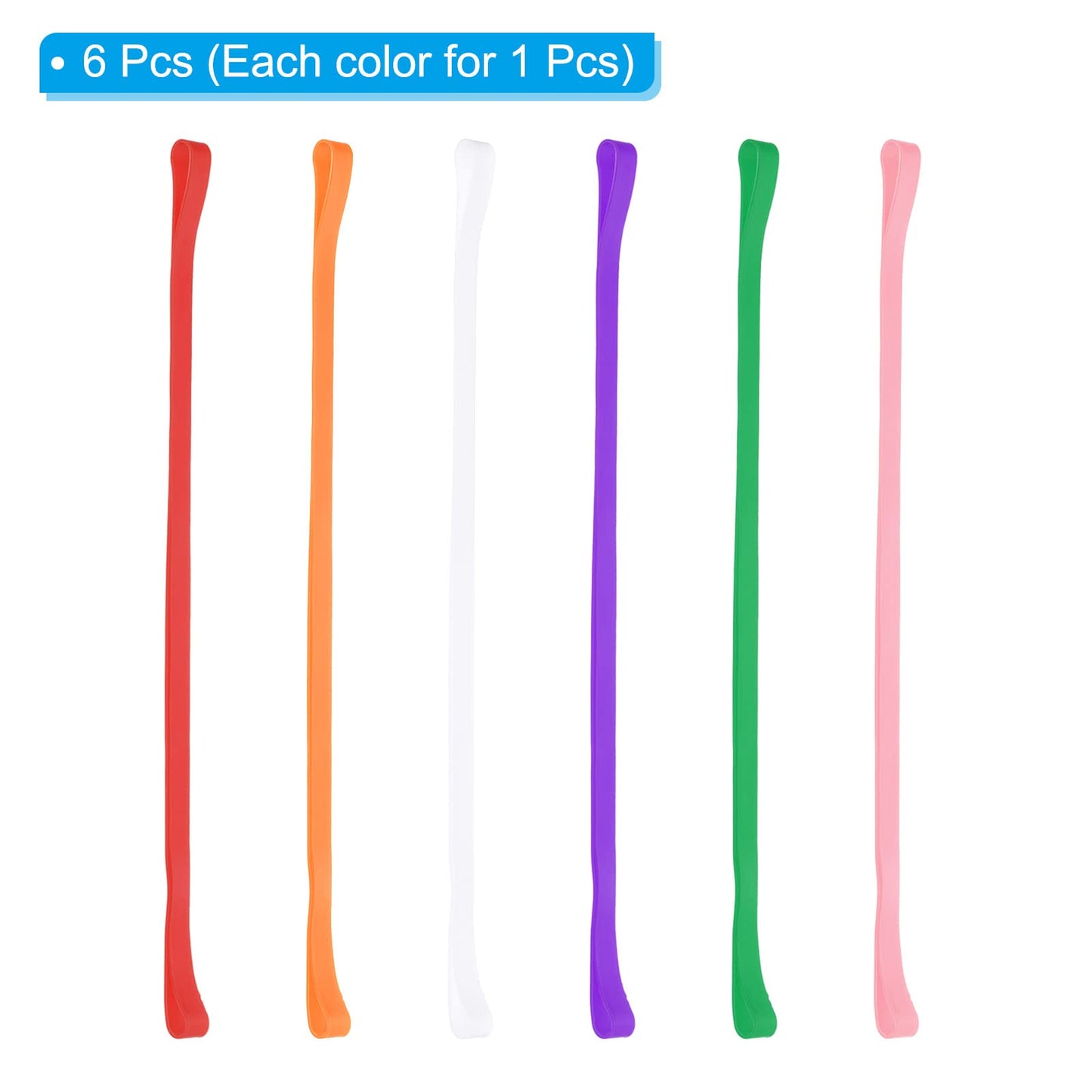 PATIKIL Towel Bands, 6 Pack Elastic Elastic Beach Chair Towel Clips Silicone Rubber Bands Straps for Beach Pool Cruise Chairs, Red, Pink, Purple