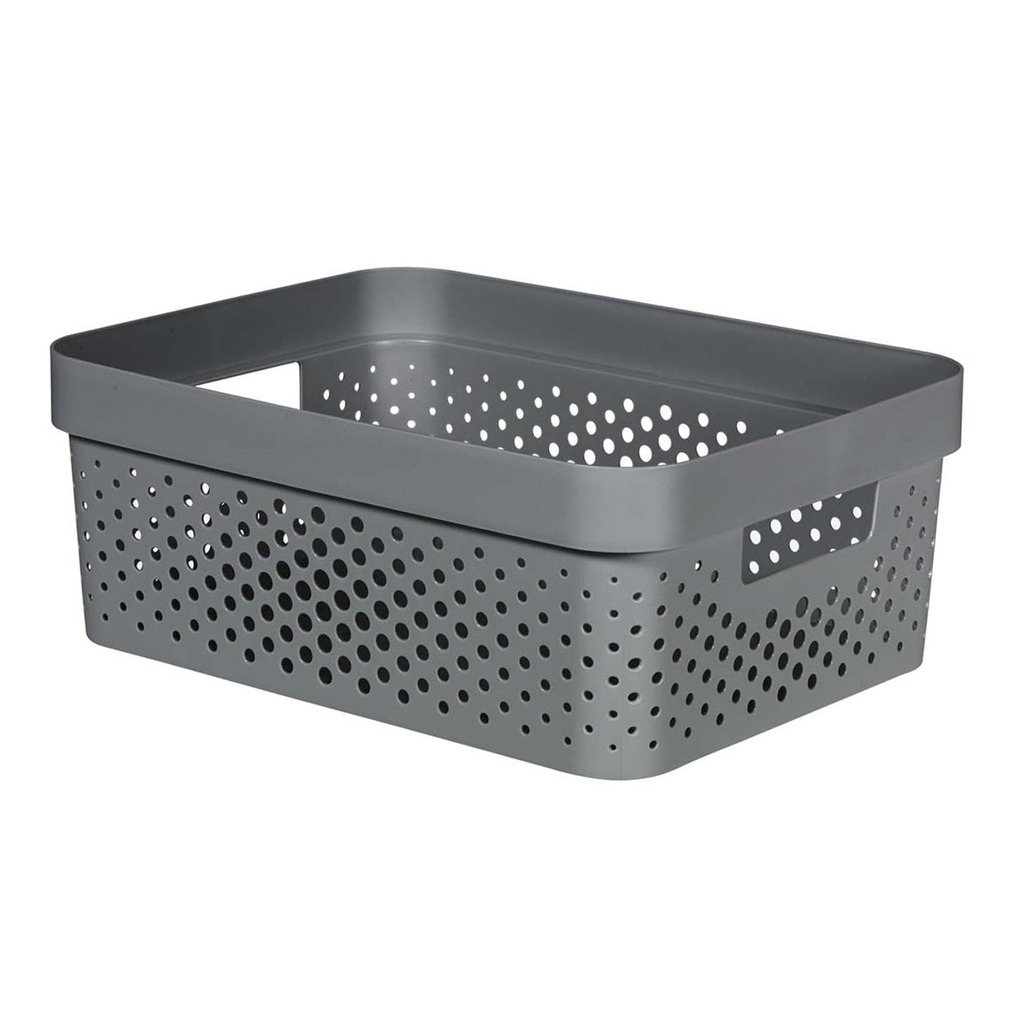 CURVER Infinity Tray 4.5 L Dots Recycled Plastic Pink Crates, PP, Pink, S