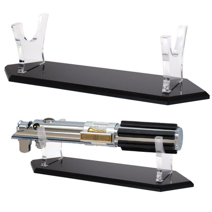 WANLIAN Lightsaber Display Stand Acrylic Light Saber Hilt Holder for Show Sword Black Bottom