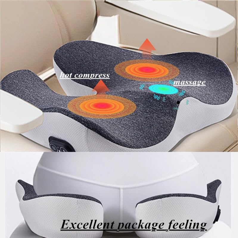 beolur Memory Cotton Breathable Seat Cushions Chair Pad Relax thighs and hips avoids sores and Breathable for Office, Wheelchair, Sofa