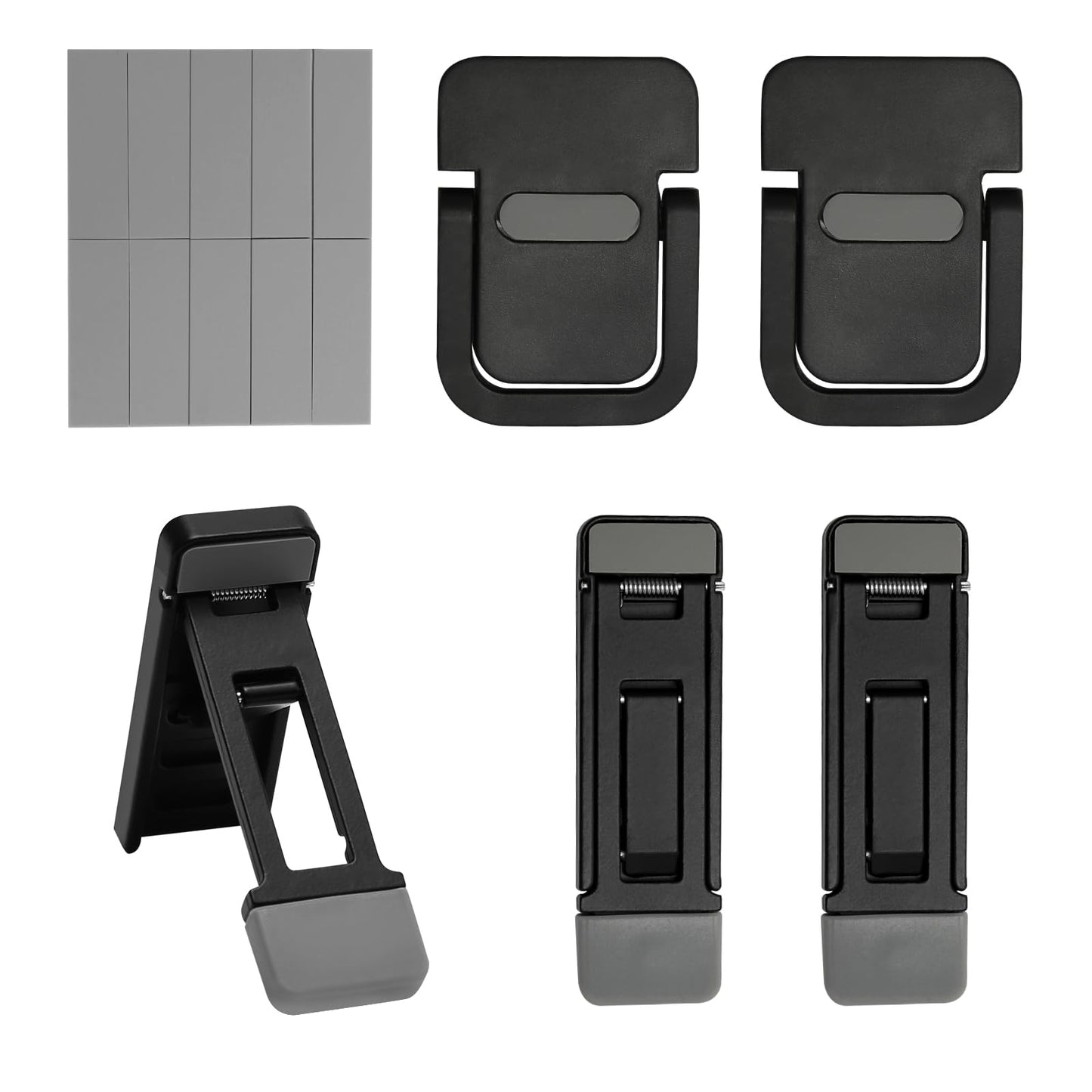 MAIXINNEW 4 Pcs Keyboard Riser Feet, Laptop Riser Feet Hidden Black, Mini Laptop Stand Foldable
