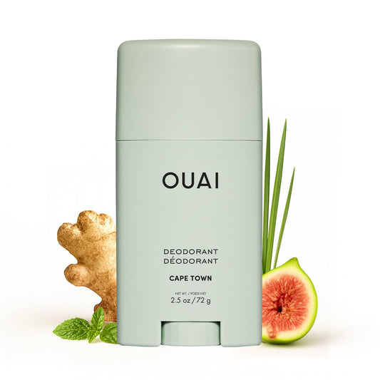 OUAI Aluminum Free Deodorant - Women's Deodorant with 24-Hour Odor Control & Invisible Application - Enriched with Notes of Wet Grass, Ginger, Basil &